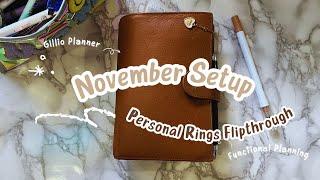 November Personal Rings Setup & Flipthrough | Gillo Medium Compagna | Personal Rings Planner