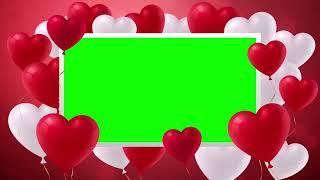 Green Screen heart frame video