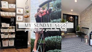 SUNDAY RESET | PLAN FOR A PRODUCTIVE WEEK | PANTRY REDO | CLEANING MOTIVATION | ORGANIZED HOUSE