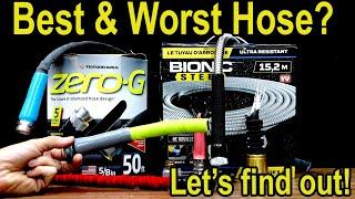 Best Hose (GARDEN HOSE)? Zero G vs Flexzilla, Bionic Steel, Gilmour, Aqua Plumb, Briggs & Stratton