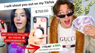I PAID TIKTOK stars $1000 to make me TIKTOK famous and THIS is what happened...