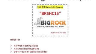 Bigrock coupon codes October 2013