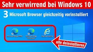Microsoft Edge deinstallieren oder deaktivieren ⭐️ Windows 10 Internet Explorer löschen