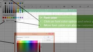 Microsoft Excel Tutorial 4 Bold Italic Underline Color