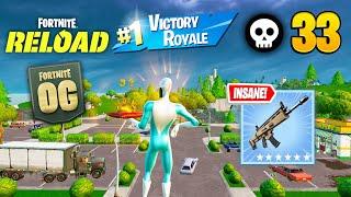 33 Elimination Solo Vs Squads RELOAD Zero Build Gameplay Win (Fortnite RELOAD Chapter 5)