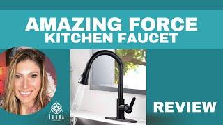 AMAZING FORCE Matte Black Kitchen Faucet Review