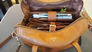 What's in my Bag (Fossil Sydney Satchel Camel)