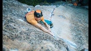 Jorg Verhoeven and Katharina Saurwein climbing in Yosemite