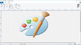 How to turn on or off gridlines and rulers in paint