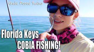 COBIA FISHING IN THE FLORIDA KEYS - How to catch Cobia | Gale Force Twins