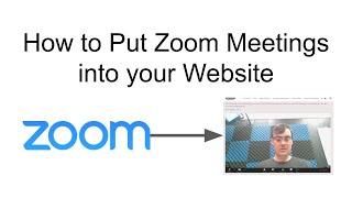 How to Put a Zoom Meeting on Your WordPress Website