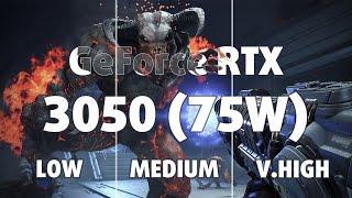  NVIDIA GeForce RTX 3050 [Laptop, 75W] - DOOM Eternal gameplay benchmarks (1080p)