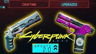 ICONIC WEAPONS - Crafting And Upgrading Explained! (Cyberpunk 2077 2.0 Breakdown)