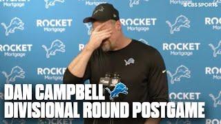 Dan Campbell was emotional following the Lions Divisional Round loss | Press Conference & Reaction