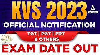 KVS Exam Kab Hoga 2023 | KVS TGT, PRT & PGT Exam Date 2023 | Complete Information