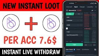 NEW EXCHANGE LOOT INSTANT 7$ LIVE WITHDRAW NEW INSTANT PAYMENT LOOT #instantcryptoloot