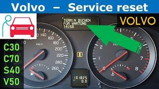 Inspektion zurücksetzen beim Volvo C30/C70/S40/V50 - service reset