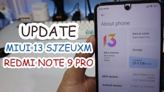 Nyobain Install Update MIUI 13 Global EU 13.0.1.0 Redmi Note 9 Pro Tanpa PC Tanpa UBL