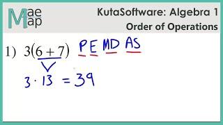 KutaSoftware: Algebra 1-  Order of Operations