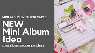 New 6x8 Paper Mini Album or Journal or Interactive Card