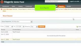 How to View Reports in Magento
