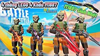 [Free Fire] ĐKHANG Tụ Tập 4 AE LEGO, Lên Cổng Trời Mini Vác 4 Khẩu M1887 SINH NHẬT Gánh Team Cực Gắt