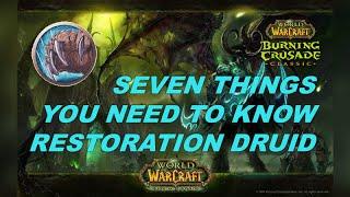 Seven Things You NEED To Know Restoration Druid (The Burning Crusade)