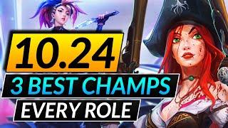 3 BEST CHAMPIONS per ROLE to MAIN in the NEW META - 10.24 Tips - LoL Meta Guide