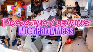 DISGUSTING HOUSE CLEAN WITH ME | AFTER PARTY CLEANING MOTIIVATION | CLEAN WITH ME 2024 | CLEANING