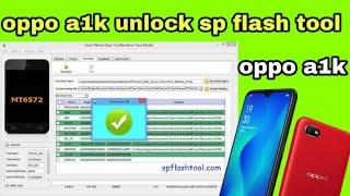 Oppo a1k hard reset cph1923 pattern lock remove 100% free sp flash tool oppo a1k