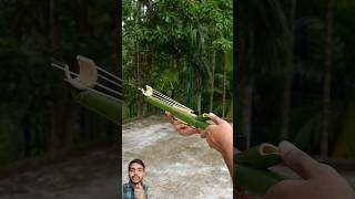 #bambooshoot #bamboo #diy #bamboogun #toys #bamboohut #bambooindia #satisfying #slingshots #sword