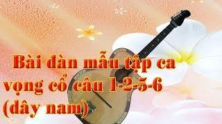 Bài đàn mẫu tập ca vọng cổ 1 2 5 6