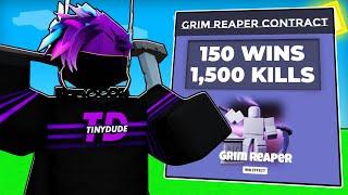I Completed The Grim Reaper Contracts in Roblox Bedwars..