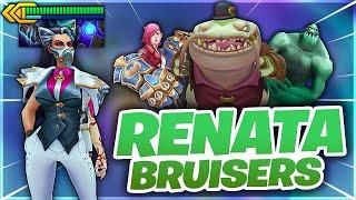 RENATA BRUISERS IS INSANE!! Worlds Pro Scrims - TFT Set 6.5 Comps | Milk