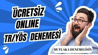 ÜCRETSİZ TR/YÖS DENEMESİ | MUTLAKA GİRMELİSİN