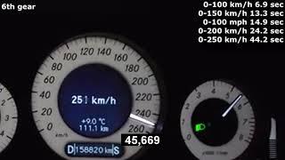 0-257 km/h Mercedes-Benz CLS 350 CGI C219 3.5L V6 292 Hp