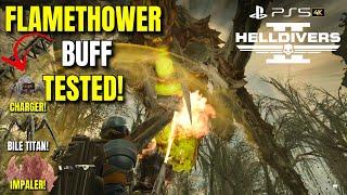 Helldivers 2 Flamethrower Buff Tested! - PS5 4K