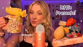 ASMR Unwrapping Beeswax Presents! Surprise Tingles and Beeswax Tapping/Scratching 