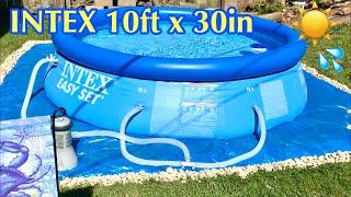 INTEX EASY SET 10ft x 30in SET UP WITH INTEX FILTER PUMP ~ STEP BY STEP INSTRUCTIONS