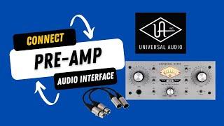 How To Connect Mic Preamp To Audio Interface UPDATED 2023 (UAD 710,, & Mojave-201fet)