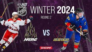 Inferno vs Snipers - Pro Winter League 2024 Round 2 - Ice hockey in Melbourne
