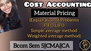 Material Pricing || Cost Accounting || Commerce Companion