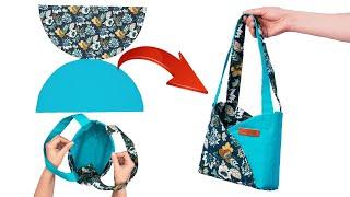 Amazing idea - a simple bag sew only two pieces easily!