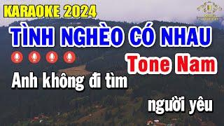 Tình Nghèo Có Nhau Karaoke Tone Nam ( Em ) Beat Nhạc Sống Âm Thanh Cực Hay | Trọng Hiếu