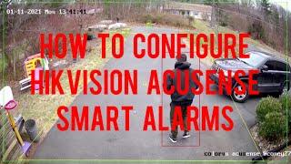 How to Configure a Hikvision Acusense Smart Event Alarm