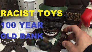 Cast Iron Black Racist Mechanical Bank Americana