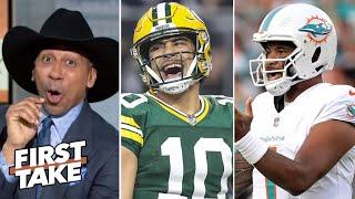 FIRST TAKE | "How bout them COWBOYS!" - Stephen A. reacts to Jordan Love & Tua's contract extensions