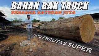 viral!! proses kayu merbau besar untuk papan bak truk irsyad putra karoseri || Wood working