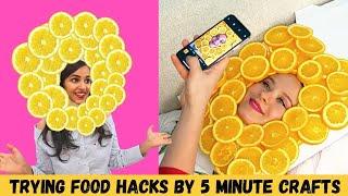 Trying FOOD Hacks by 5 Minute Crafts 