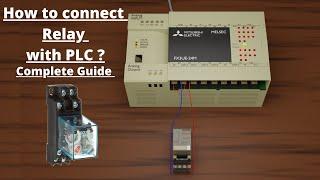 How to connect a relay with PLC || Complete guide || PLC Programming Tutorials for Beginners